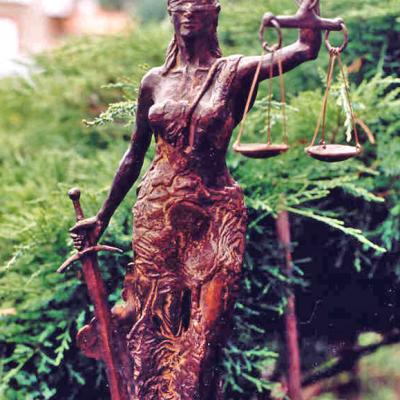 Vrouwe Justitia Foto Buiten